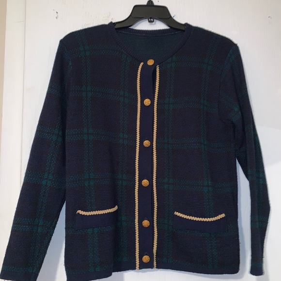 Plaid Blazer Sweater - Picture 3 of 10